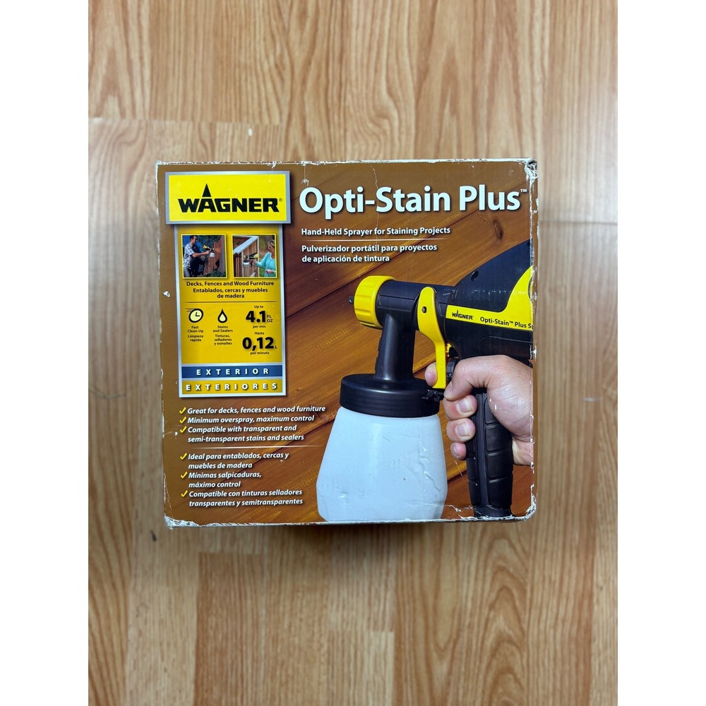Wagner Opti-Stain Plus Hand-Held Power Stain Sprayer 0529023 Yellow Black